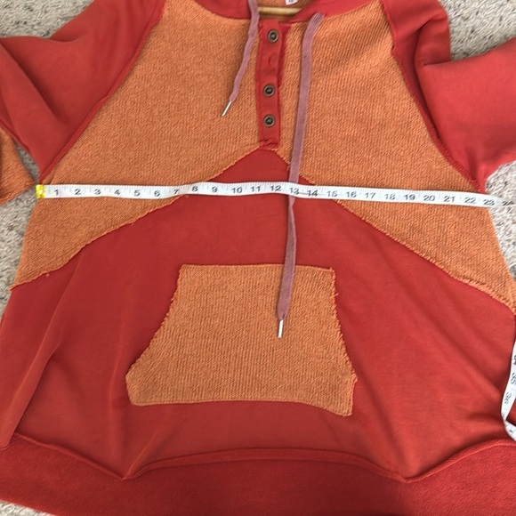 POL distressed patchwork orange size medium - Picture 4 of 6